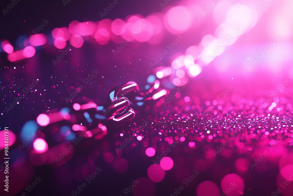 Mesmerizing Sparks of Pink Glitter