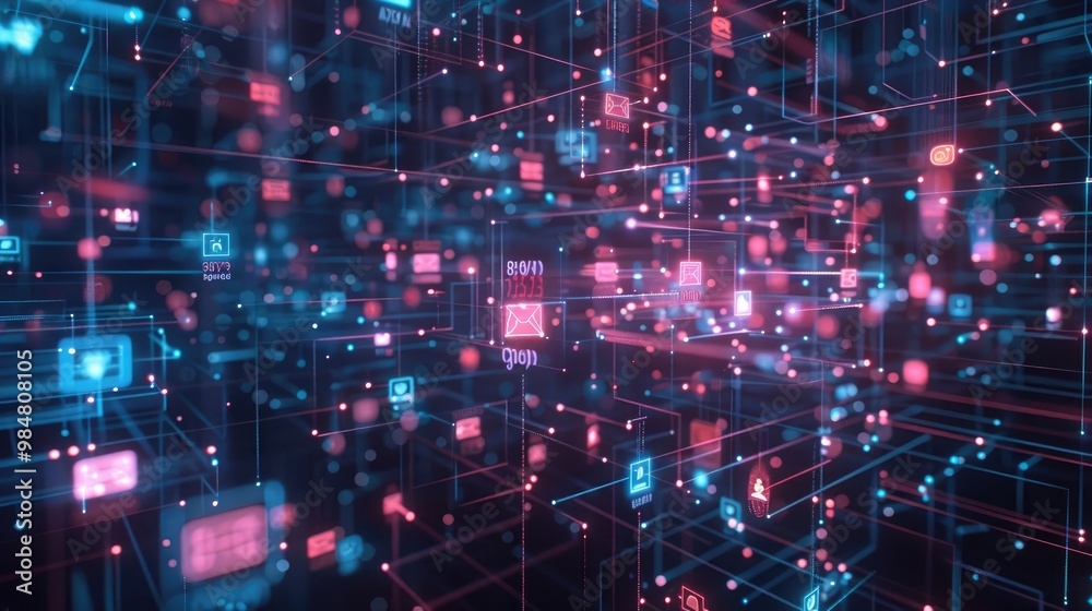An animated visualization of social media activity metrics. An animated visualization of social media activity metrics.