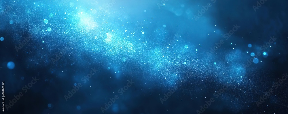 Stunning abstract blue background with light particles and bokeh effects, ideal for technology and science themes. Stunning abstract blue background with light particles and bokeh effects, ideal for technology and science themes.