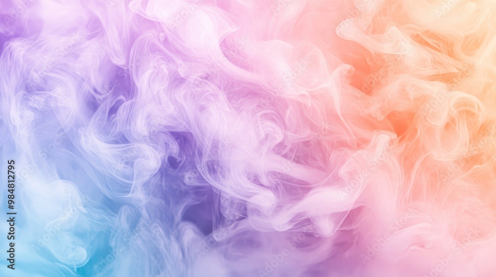 A beautiful blend of pastel-colored smoke in soft shades of lavender, mint, and peach, creating a gentle and soothing visual effect A beautiful blend of pastel-colored smoke in soft shades of lavender, mint, and peach, creating a gentle and soothing visual effect