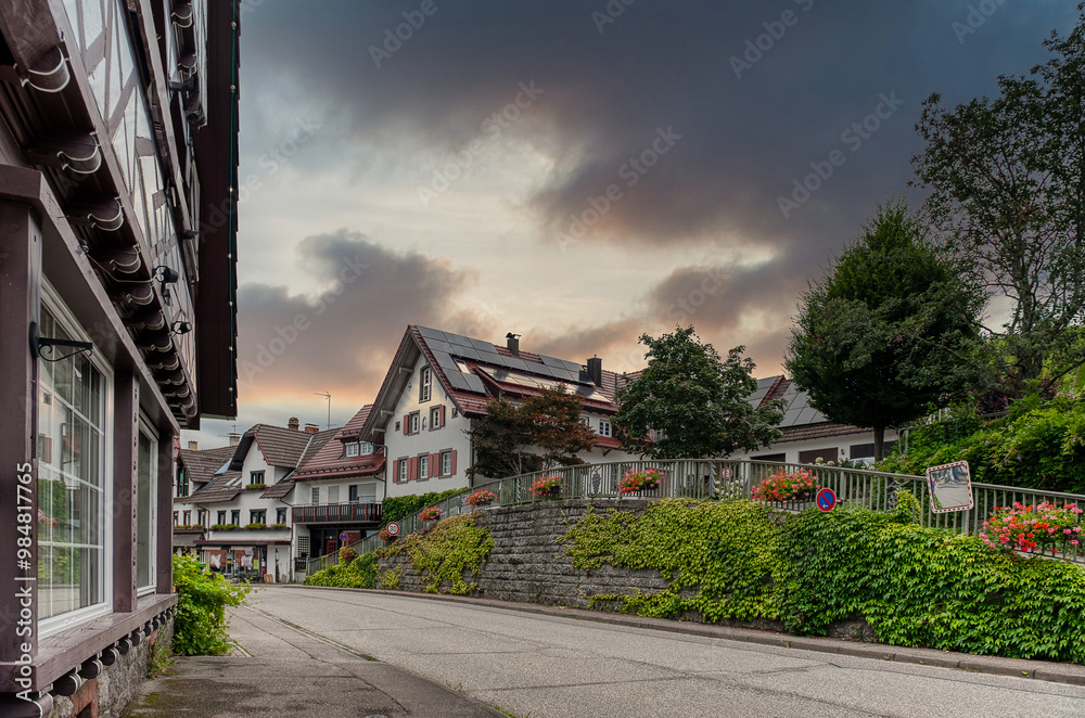 Sasbachwalden is a municipality in the district of Ortenau, Baden-Württemberg, Germany. It is located on the western slope of the Hornisgrinde mountain. Sasbachwalden is a municipality in the district of Ortenau, Baden-Württemberg, Germany. It is located on the western slope of the Hornisgrinde mountain.