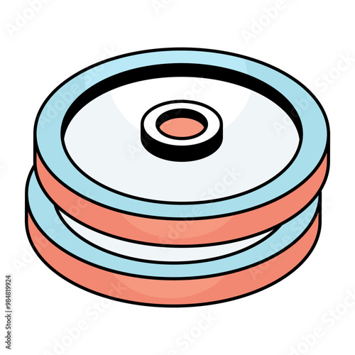 Modifiable icon of weight plates 
