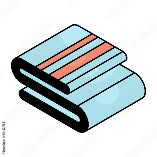 Modern design icon of towel
