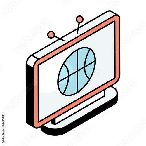 An icon design of online match 