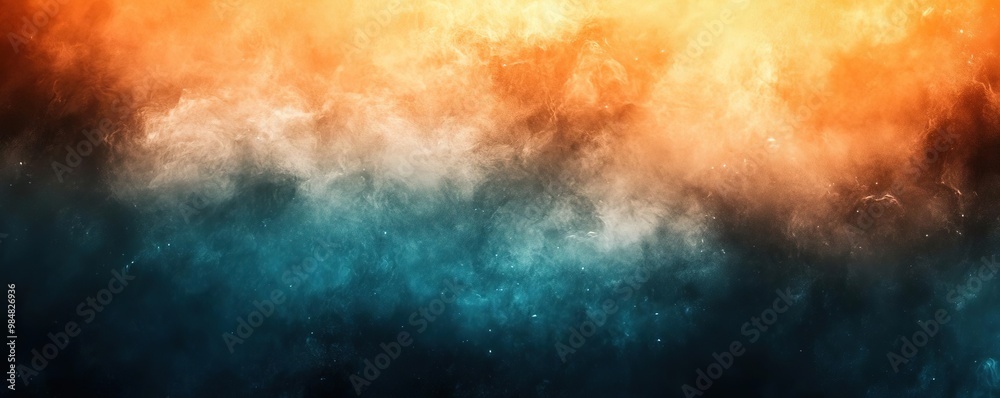 custom made wallpaper toronto digitalVibrant abstract background with swirling colors of orange, teal, and black, perfect for creative projects and designs.