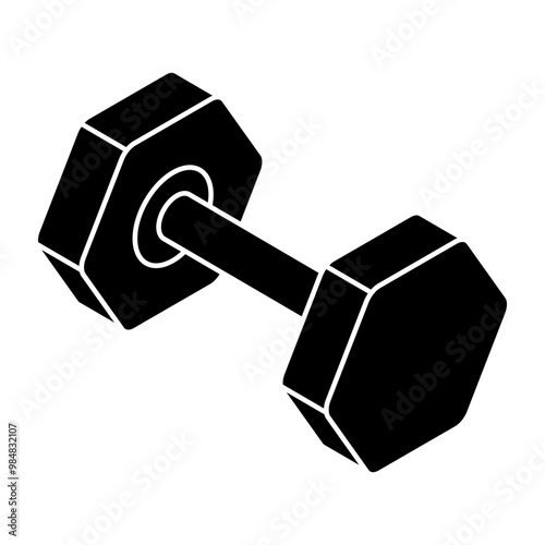 A trendy vector design of dumbbells