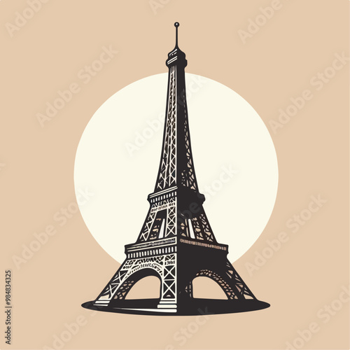 eiffel tower illustration