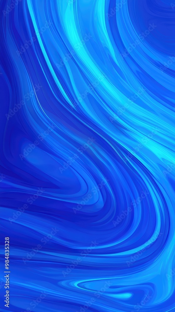 Vibrant blue wave pattern with smooth curves and bright shades Vibrant blue wave pattern with smooth curves and bright shades