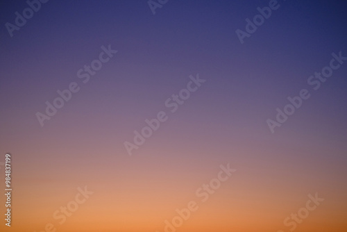 Fototapeta Naklejka Na Ścianę i Meble -  Evening sunset sky gradient. Beautiful background with space for text.