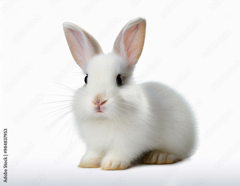 Cute White Baby Rabbit Cute White Baby Rabbit