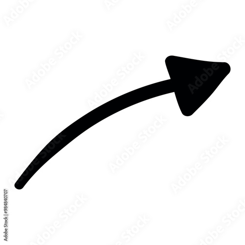 Single hand draw black and white arrow up in doodle style isolated on white background. Vector illustration sketch design element.Icons.