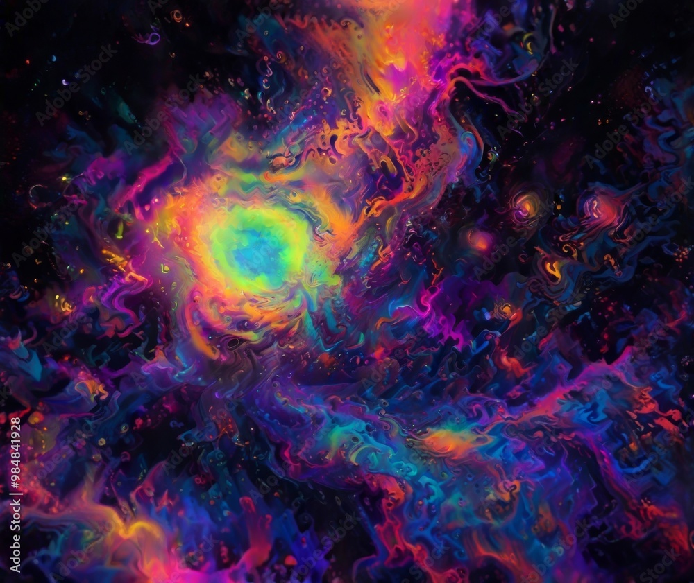 Fototapeta premium abstract multicolored background with spreading colors