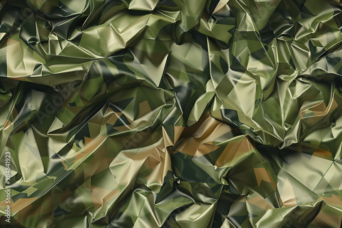 Abstract green plant pattern camouflage 