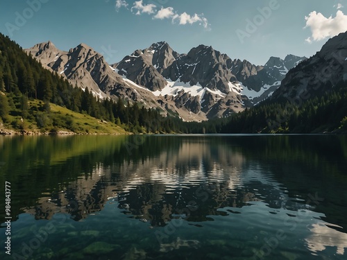 Lake in the Mountains