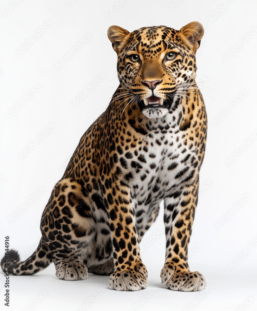 Majestic Leopard in Close up Portrait Capturing Predatory Presence Majestic Leopard in Close up Portrait Capturing Predatory Presence