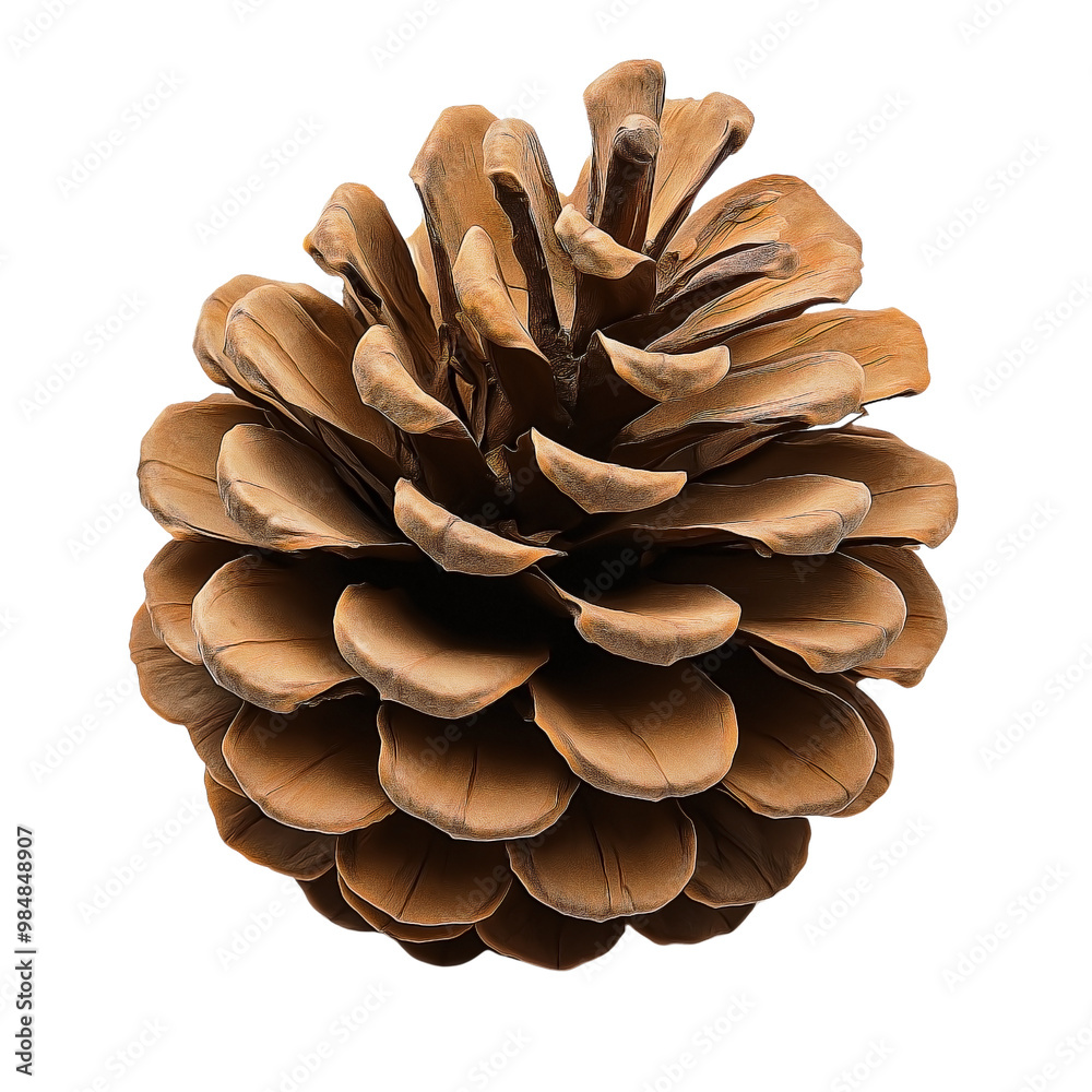 pine cone isolated on white background pine cone isolated on white background