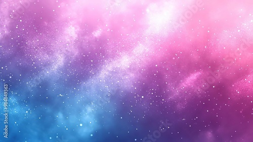 Wallpaper Mural A vibrant cosmic background featuring hues of pink and blue with twinkling stars, perfect for creative projects. Torontodigital.ca