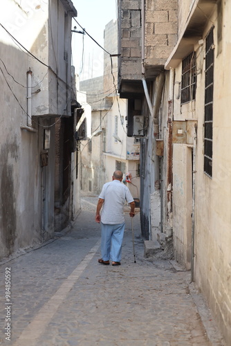 person walking in the street