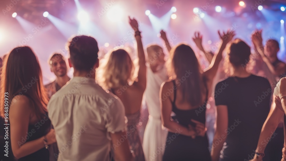 A lively gathering with people dancing and enjoying a vibrant atmosphere at a social event. A lively gathering with people dancing and enjoying a vibrant atmosphere at a social event.