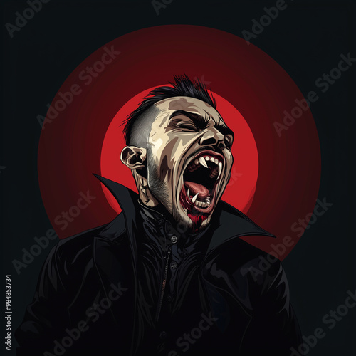 Vampire Halloween Graphic