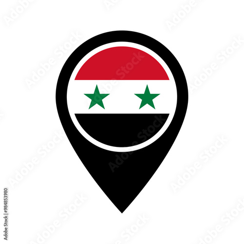 Free Download Syria flag location icon - GFXLoad