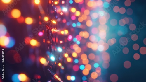 Wallpaper Mural 2025 Illuminated: Celebration Lights on Plain Background Torontodigital.ca