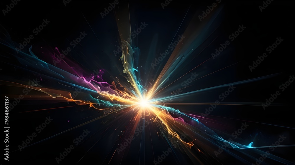 light effect abstract on black background light effect abstract on black background