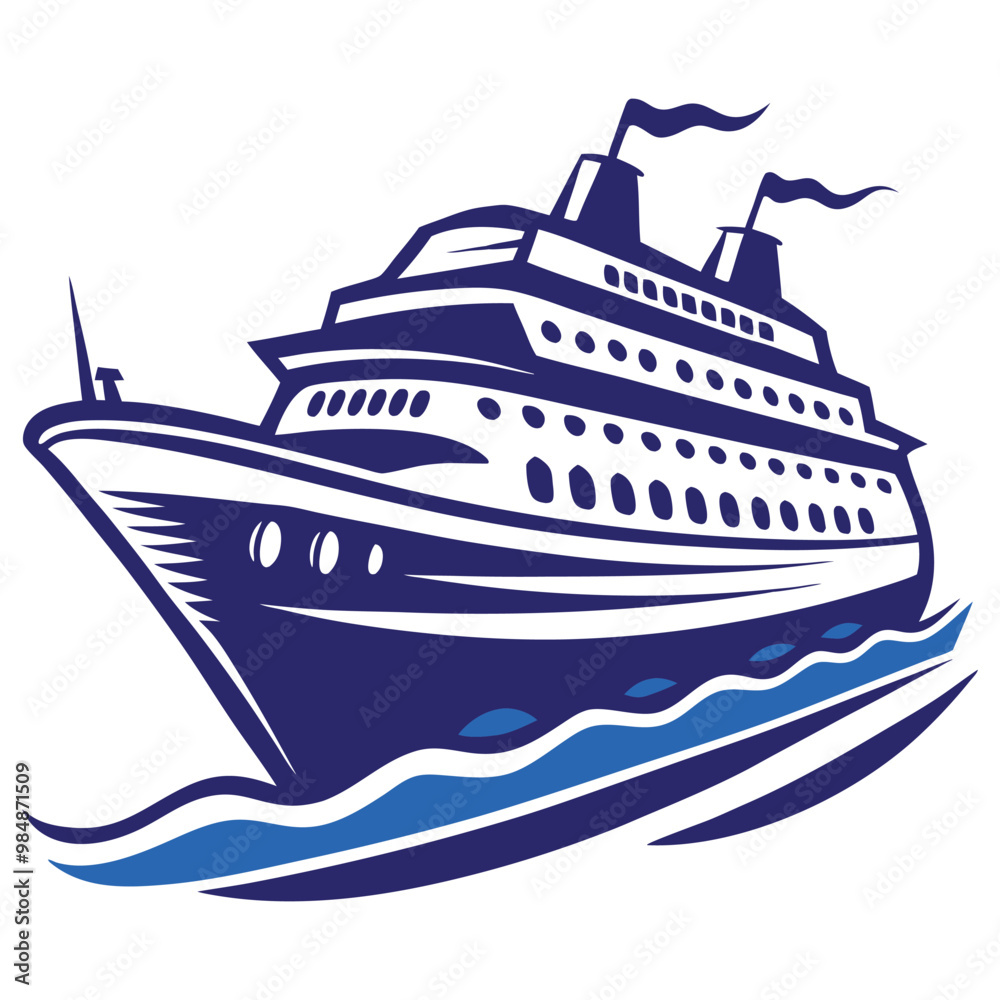 Cruise Ship vector Icon Nautical Travel Vector Illustration Design Cruise Ship vector Icon Nautical Travel Vector Illustration Design