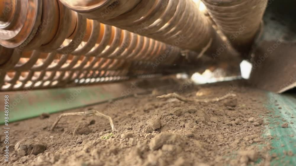 Enterder Landwirtschaft Kartoffelerde Kartoffelernte Enterder Landwirtschaft Kartoffelerde Kartoffelernte
