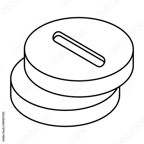 An editable design icon of capsules 