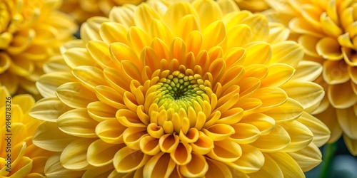A Close-Up View of a Yellow...