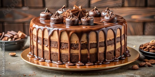 Decadent Chocolate Cake wit...