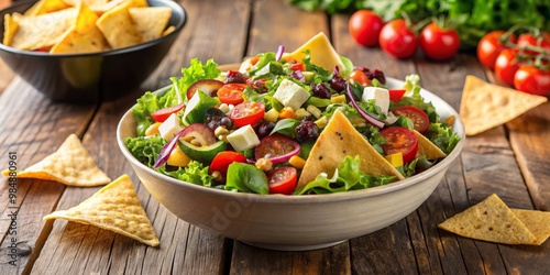 Fresh Salad with Tortilla C...