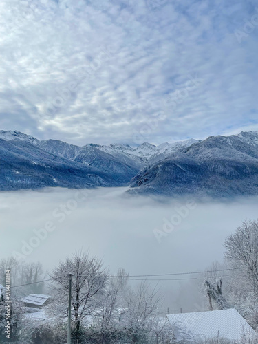 Italien, Italy, Berge, Schnee, Snow, Winter, Weiss, Mountains, Alpen, Alps, Sommer, Summer, Blauer Himmel, Blue Skie, Villar Pellice, Wandern, Hiking, Landschaften, Landscapes, Epic, Episch, Hills,