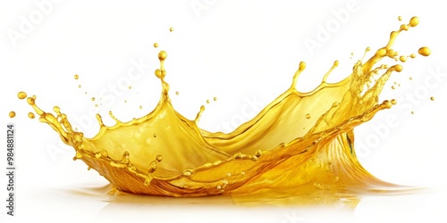 Golden Liquid Splash A Dyna...