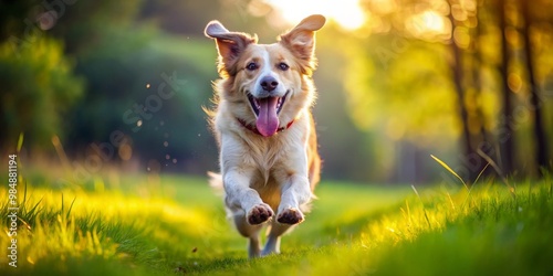Golden Retriever Running Th...