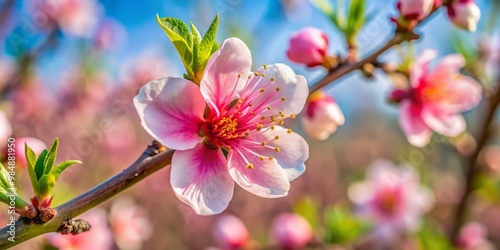 Peach Blossom in Bloom, Clo...