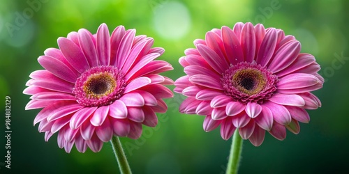 Pink Gerbera Daisies Duet C...