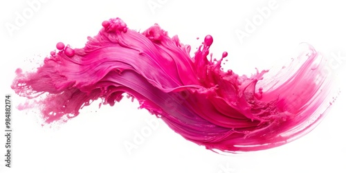 Pink Liquid Swirl Abstract,...