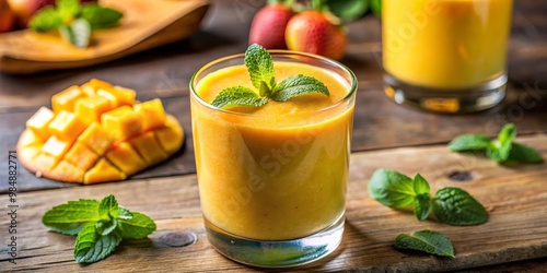 Refreshing Mango Smoothie w...