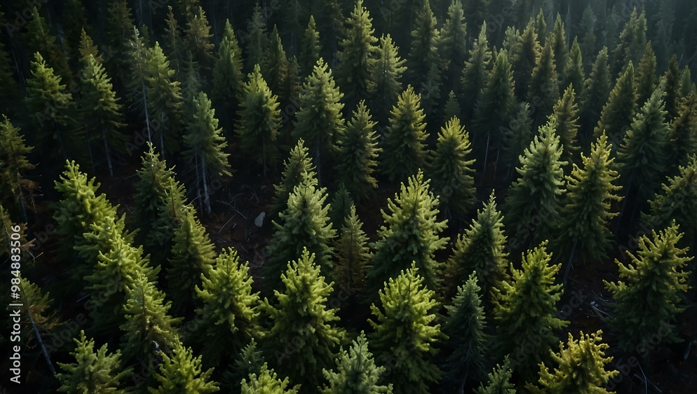 Timelapse of a forest shifting due to climate change. Timelapse of a forest shifting due to climate change.