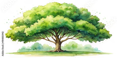 Watercolor Painting of a Lu...