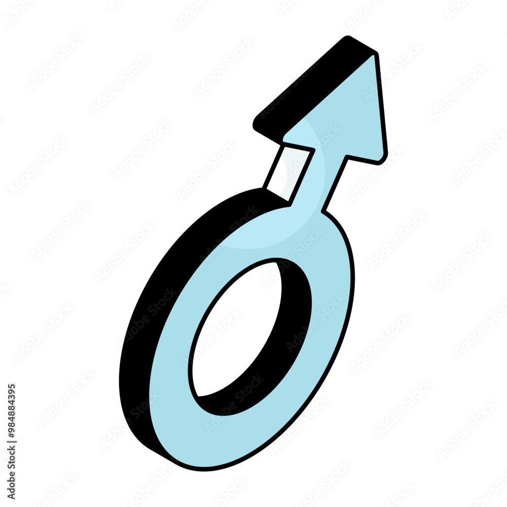 Editable design icon of male and female symbol, gender vector Editable design icon of male and female symbol, gender vector