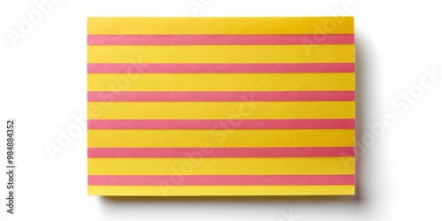 Yellow and Pink Striped Sti...