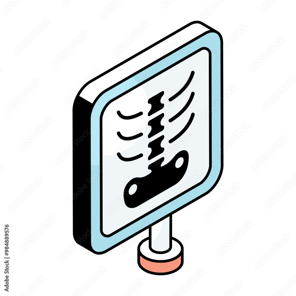 Unique design icon of ribs cage Unique design icon of ribs cage