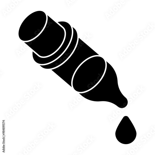 A unique design icon of dropper