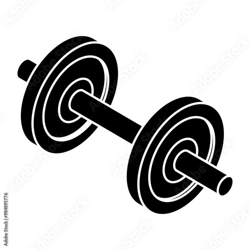 A trendy vector design of dumbbells