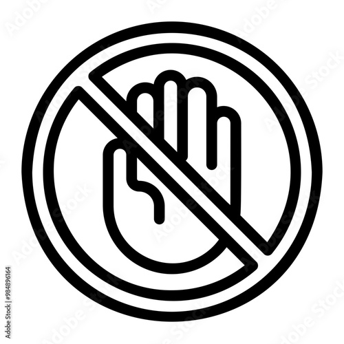 ad block line icon