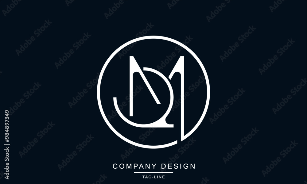 MQ, QM Abstract Letters Logo Monogram Design Font MQ, QM Abstract Letters Logo Monogram Design Font
