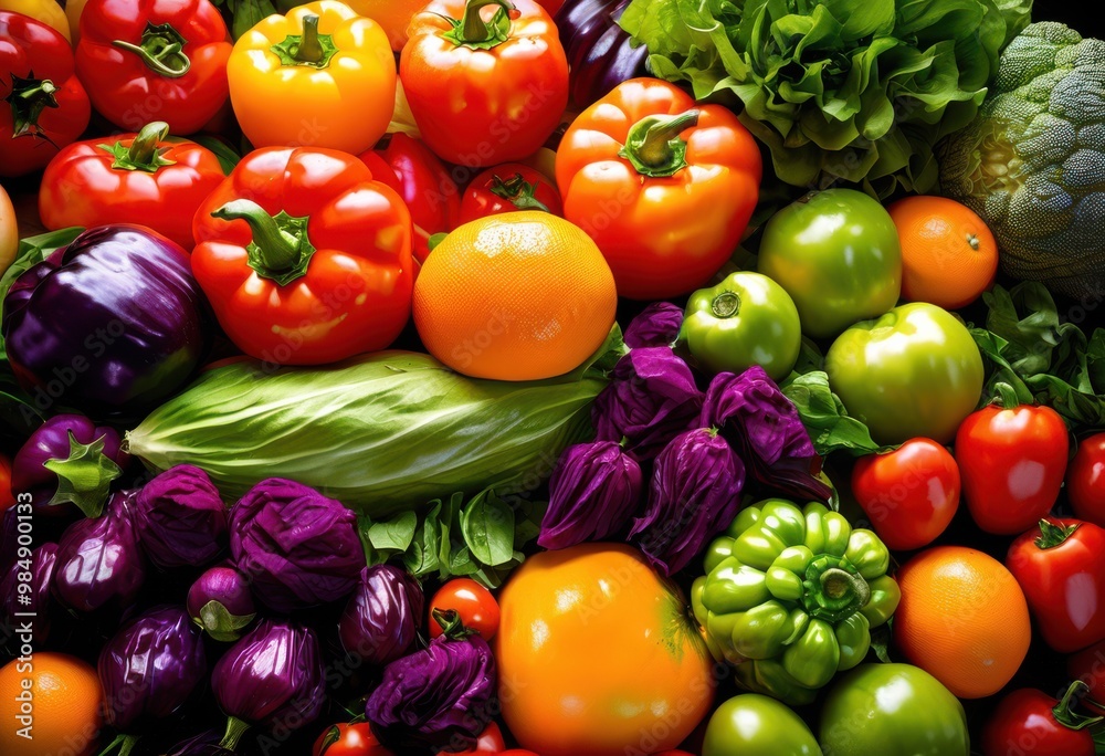 vibrant colorful display fresh produce eye catching safety labels showcasing variety fruits vegetables, abundance, appealing, arrangement, attractive vibrant colorful display fresh produce eye catching safety labels showcasing variety fruits vegetables, abundance, appealing, arrangement, attractive